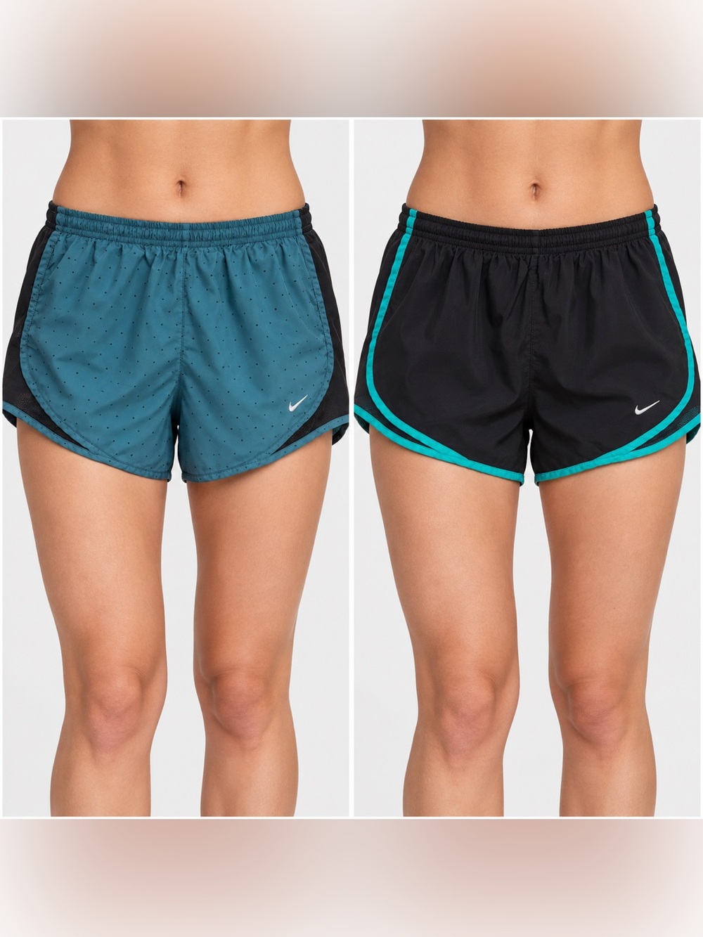 Nike Tempo Luxe Running Shorts Athletic Shorts set Black & Blue size XS